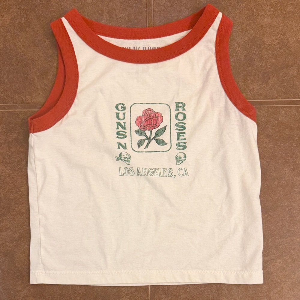 Kids Tank Top - White and Red